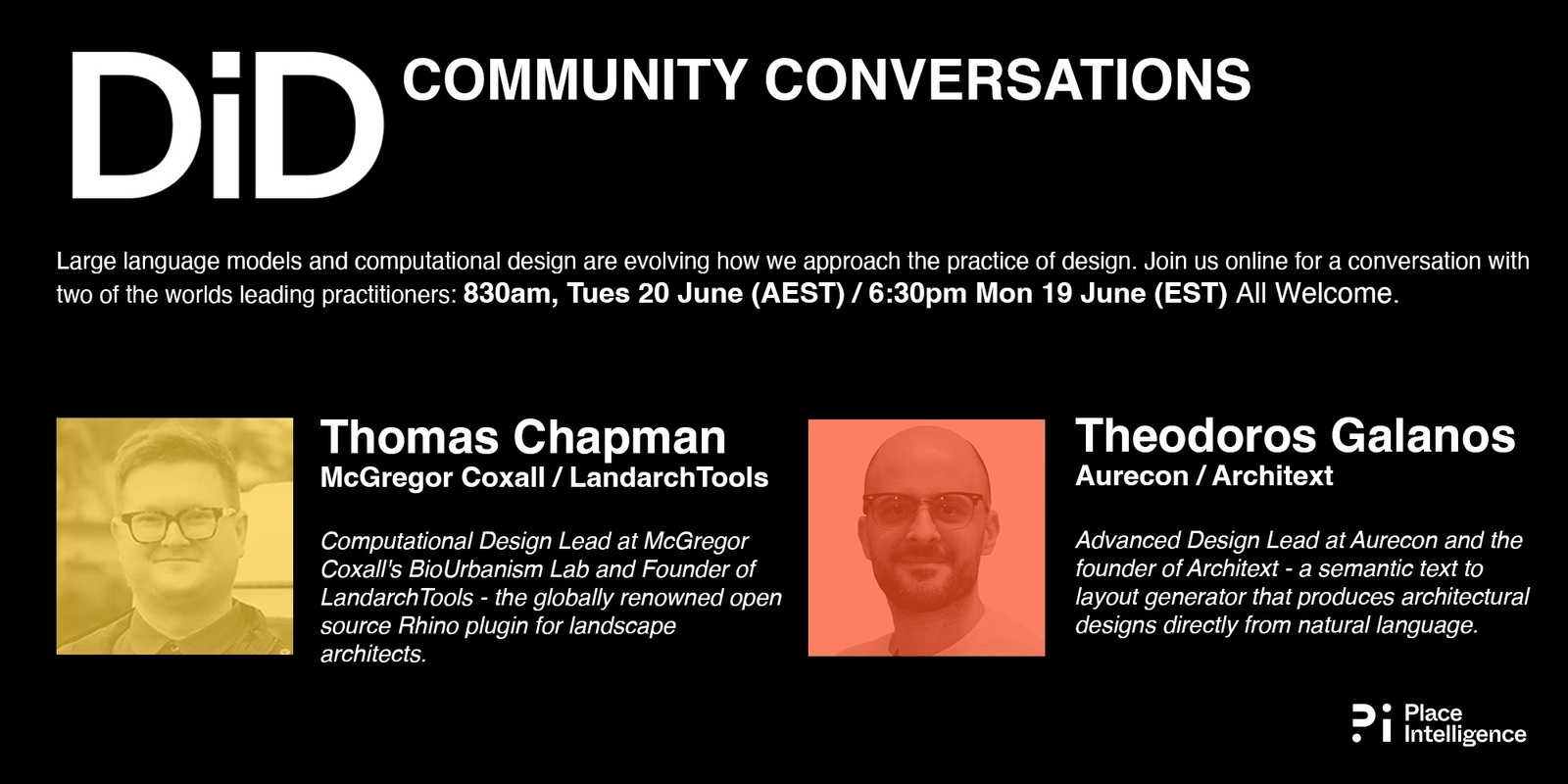 Banner image for DiD Community Conversation - Computational Design