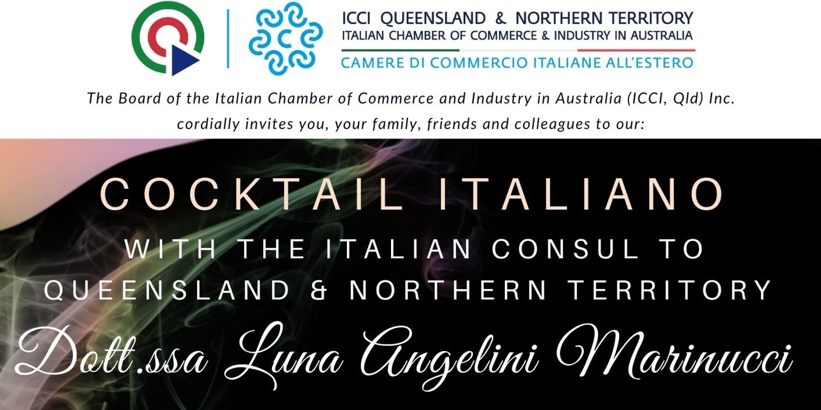 Cocktail Italiano with the Italian Consul to Queensland & Northern Territory 