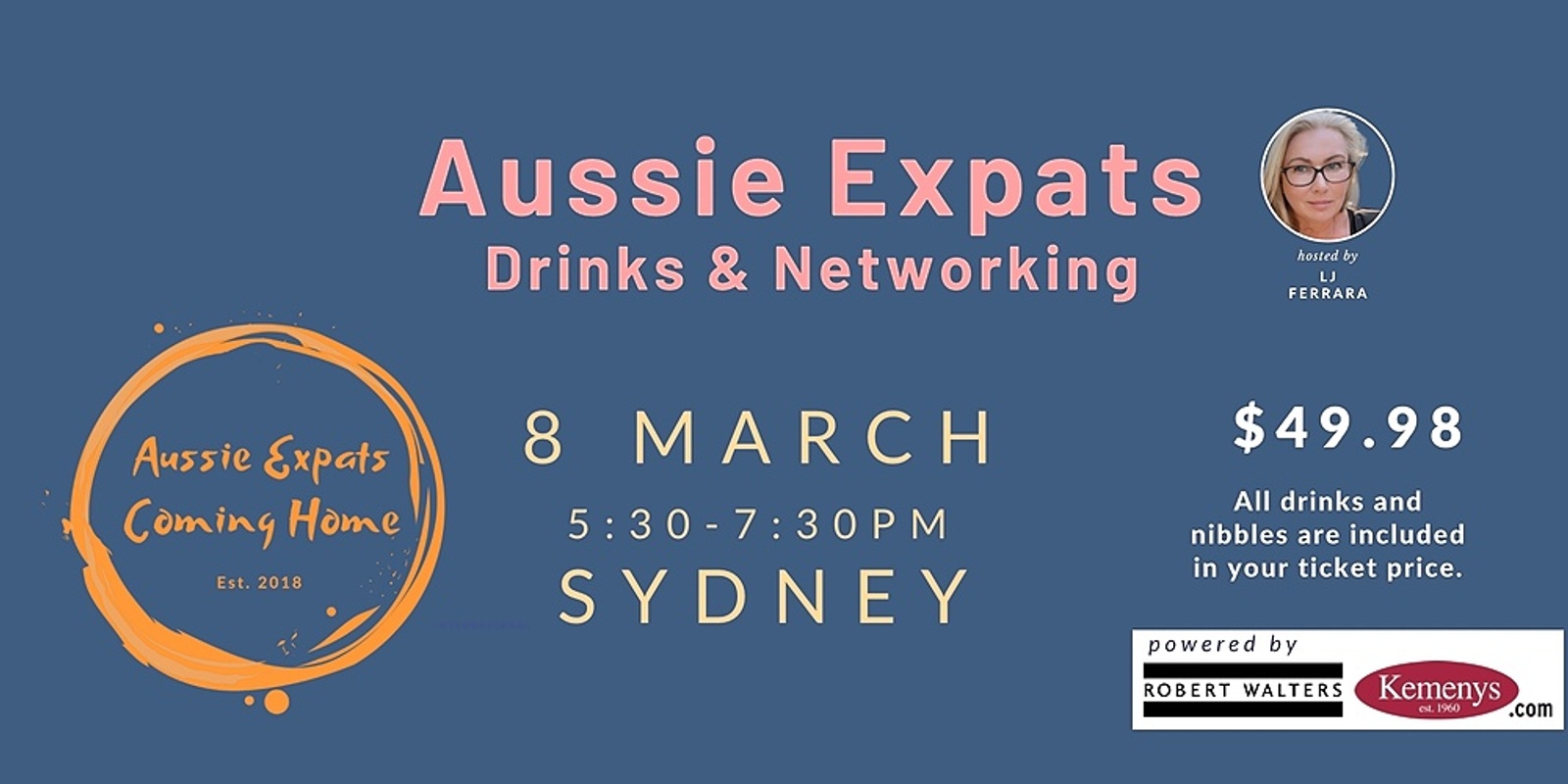 Banner image for Aussie Expats Drinks & Networking - SYDNEY