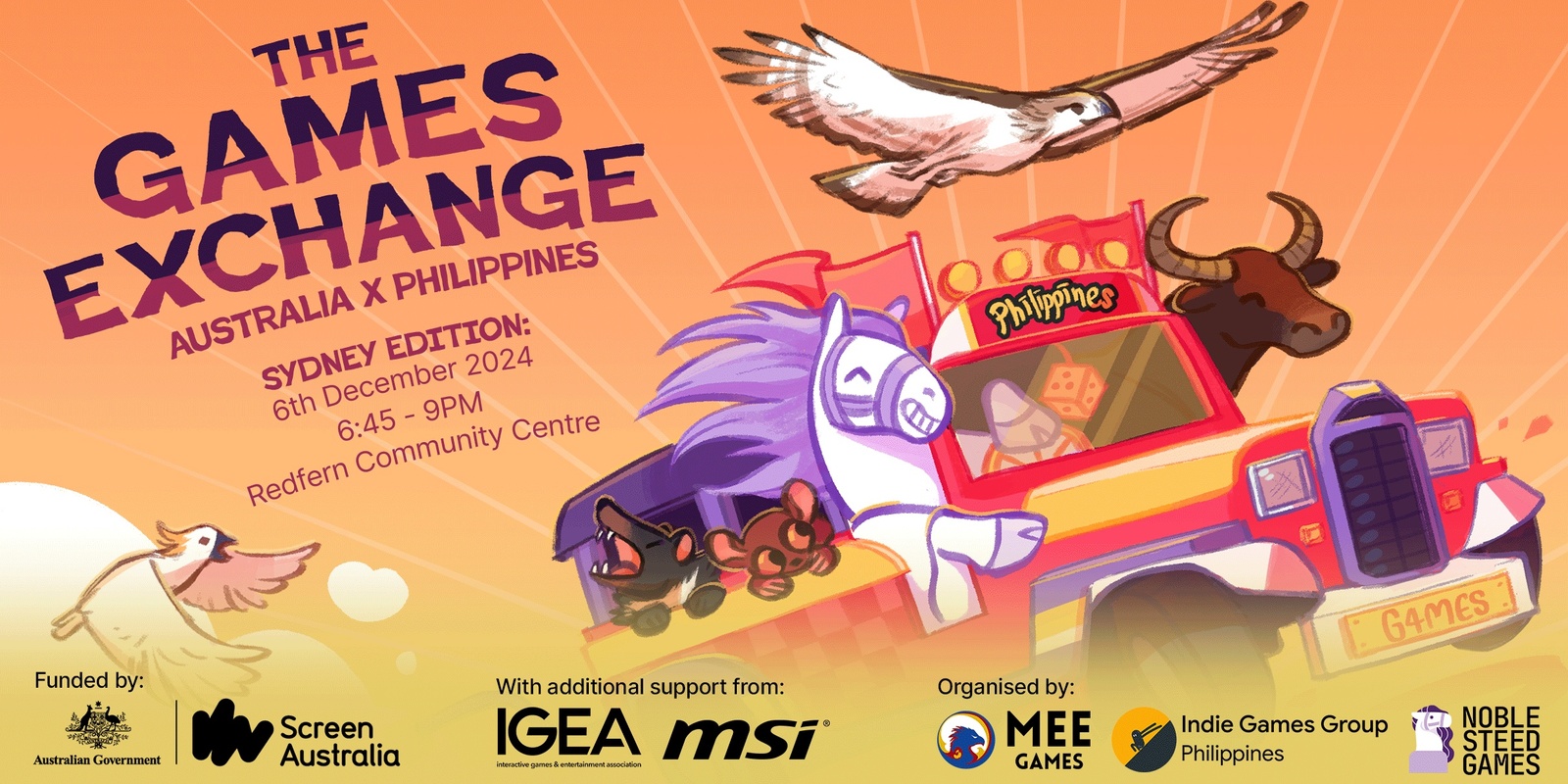 Banner image for Australia x Philippines Games Exchange: Sydney Edition