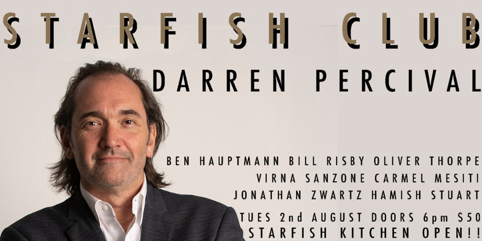 Banner image for Starfish Club Darren Percival 2 August 2022
