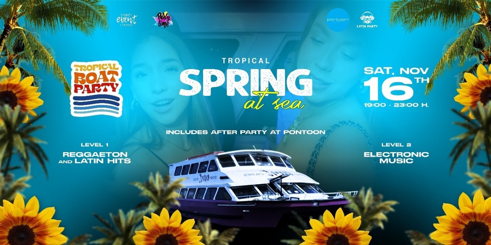 Banner image for Tropical Boat Party - Spring Nov 2024