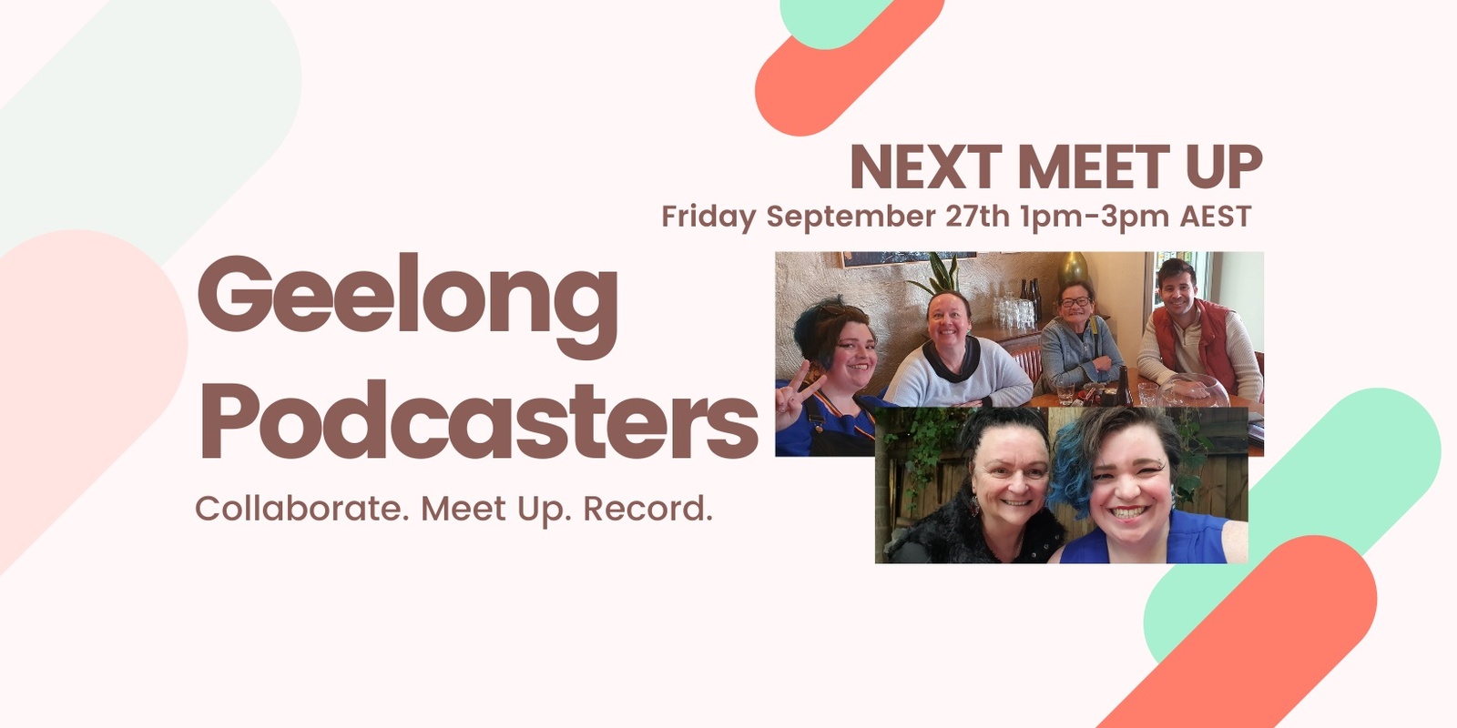 Banner image for Geelong Podcasters Monthly Catch Up