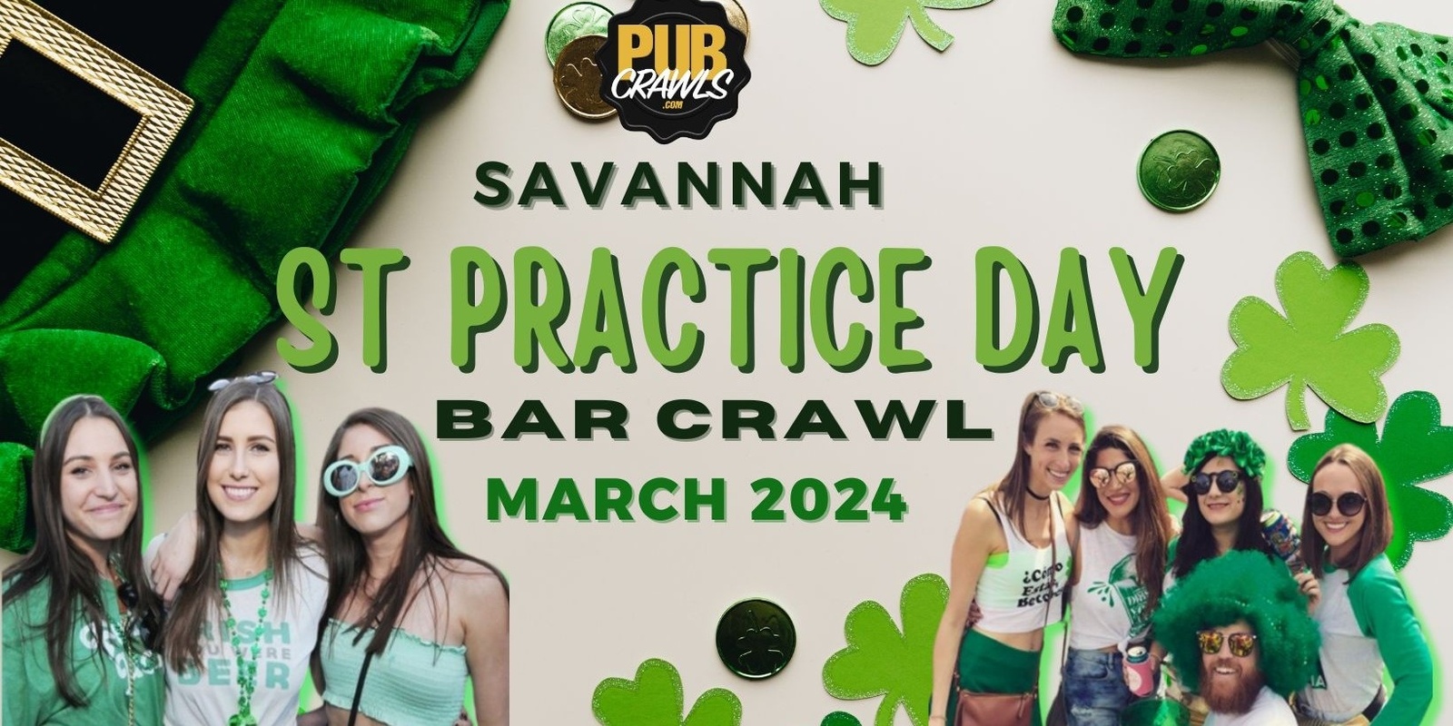 Banner image for Savannah St Practice Day Bar Crawl - St Patrick's Day Celebration