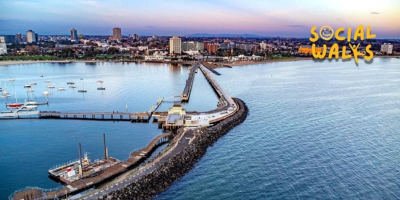 Banner image for Melbourne Social Walks - Port Melbourne Surf Club to St Kilda pier sunrise W/Luisa - Easy 8km