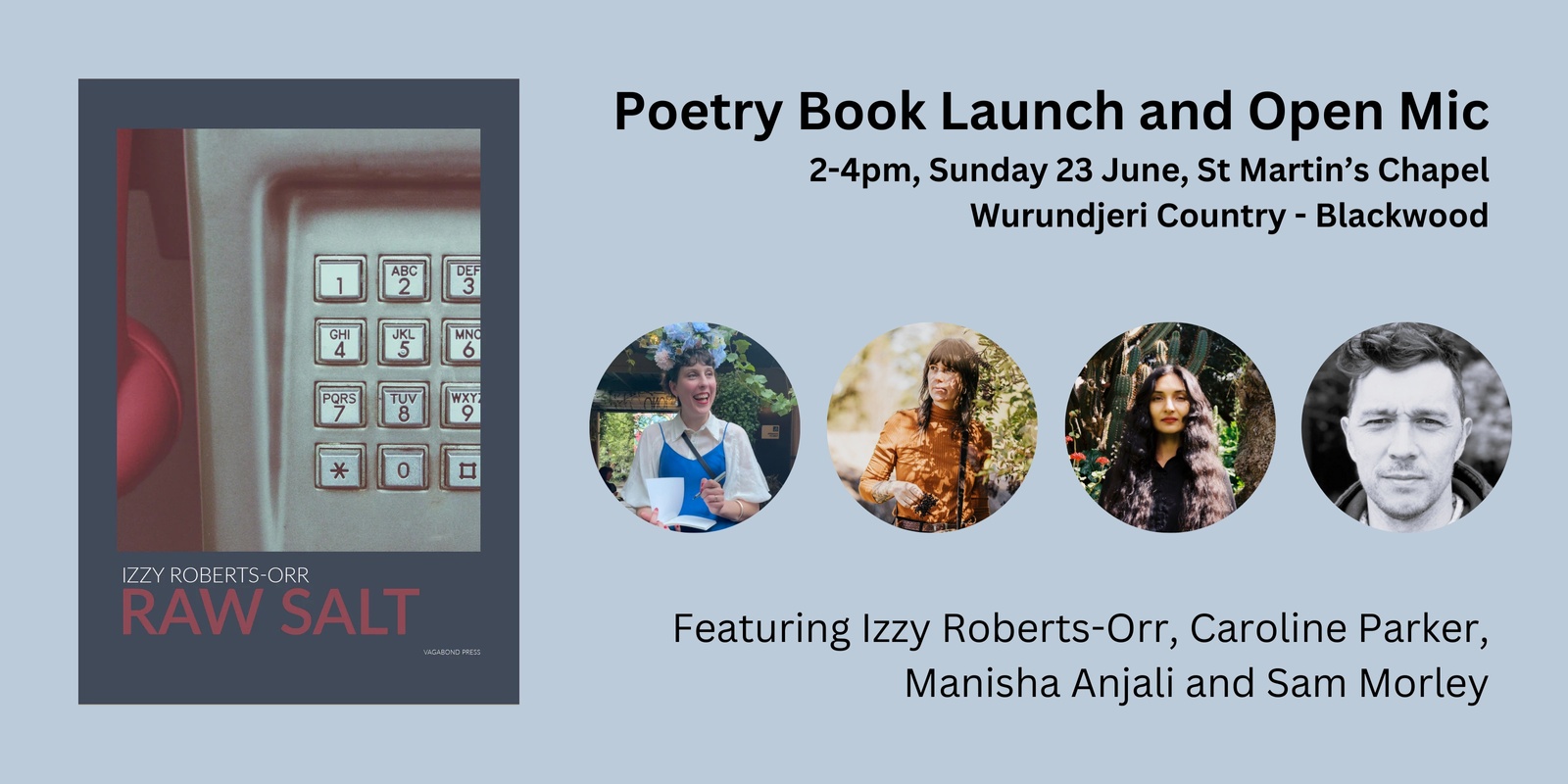 Banner image for Raw Salt Poetry Book Launch and Open Mic