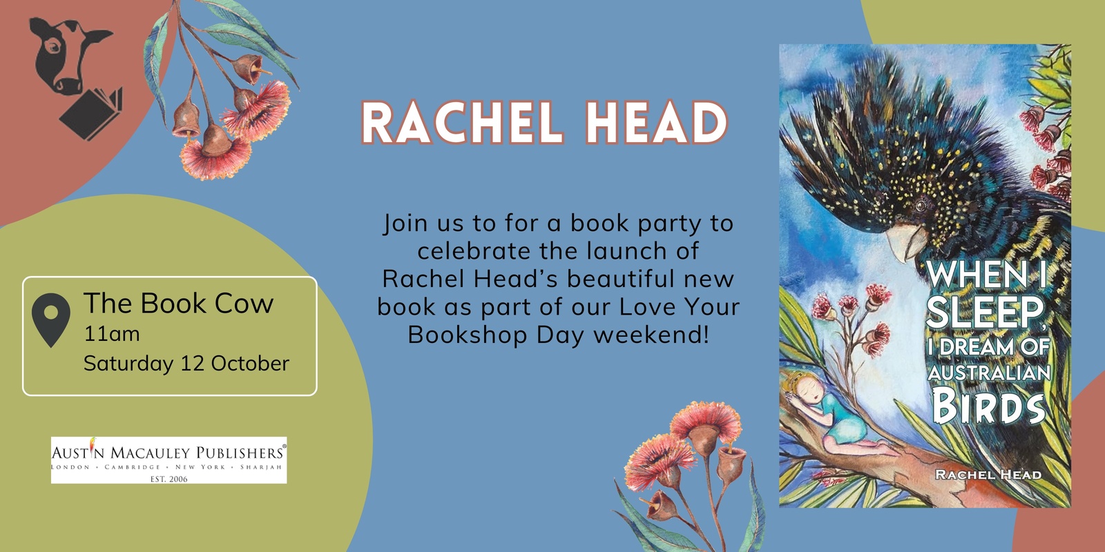 Banner image for Book Launch: When I Sleep I Dream of Australian Birds by Rachel Head