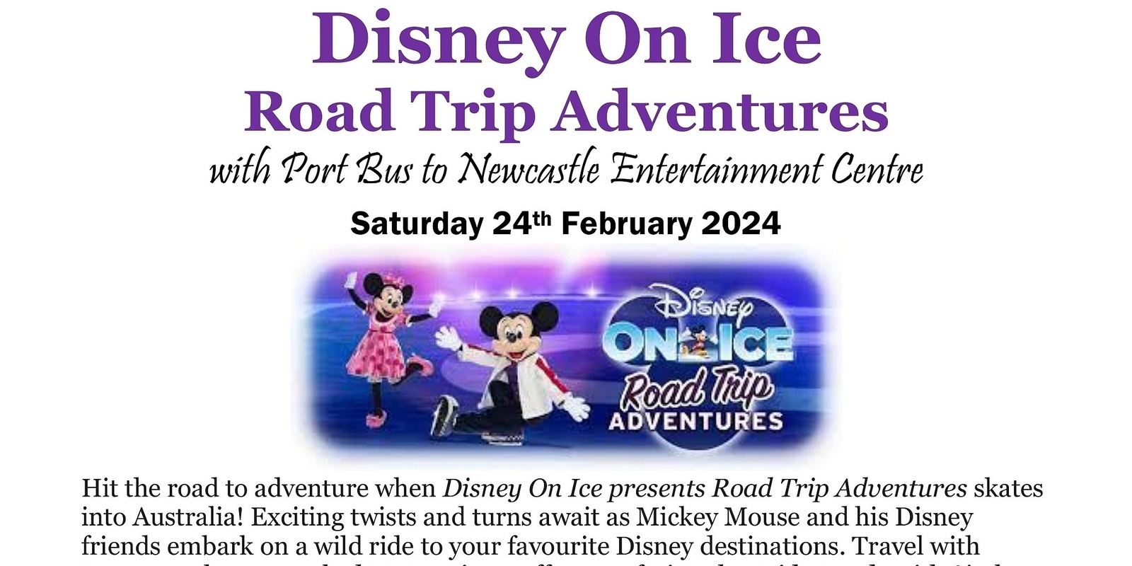 Banner image for Disney On Ice | Road Trip Adventures