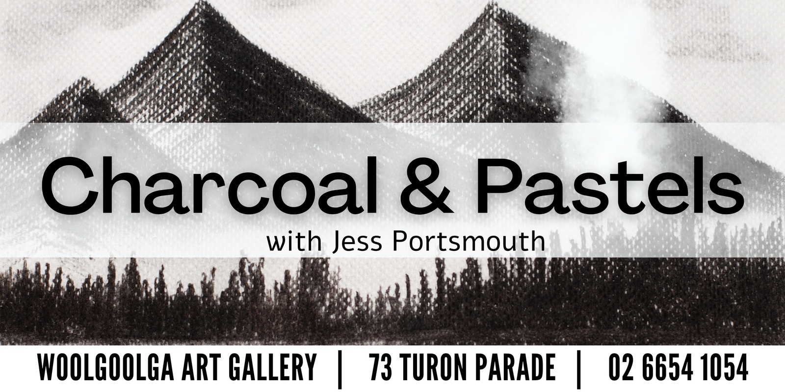 Banner image for Charcoal & Pastel Drawing (10 Weeks) with Jess Portsmouth T4