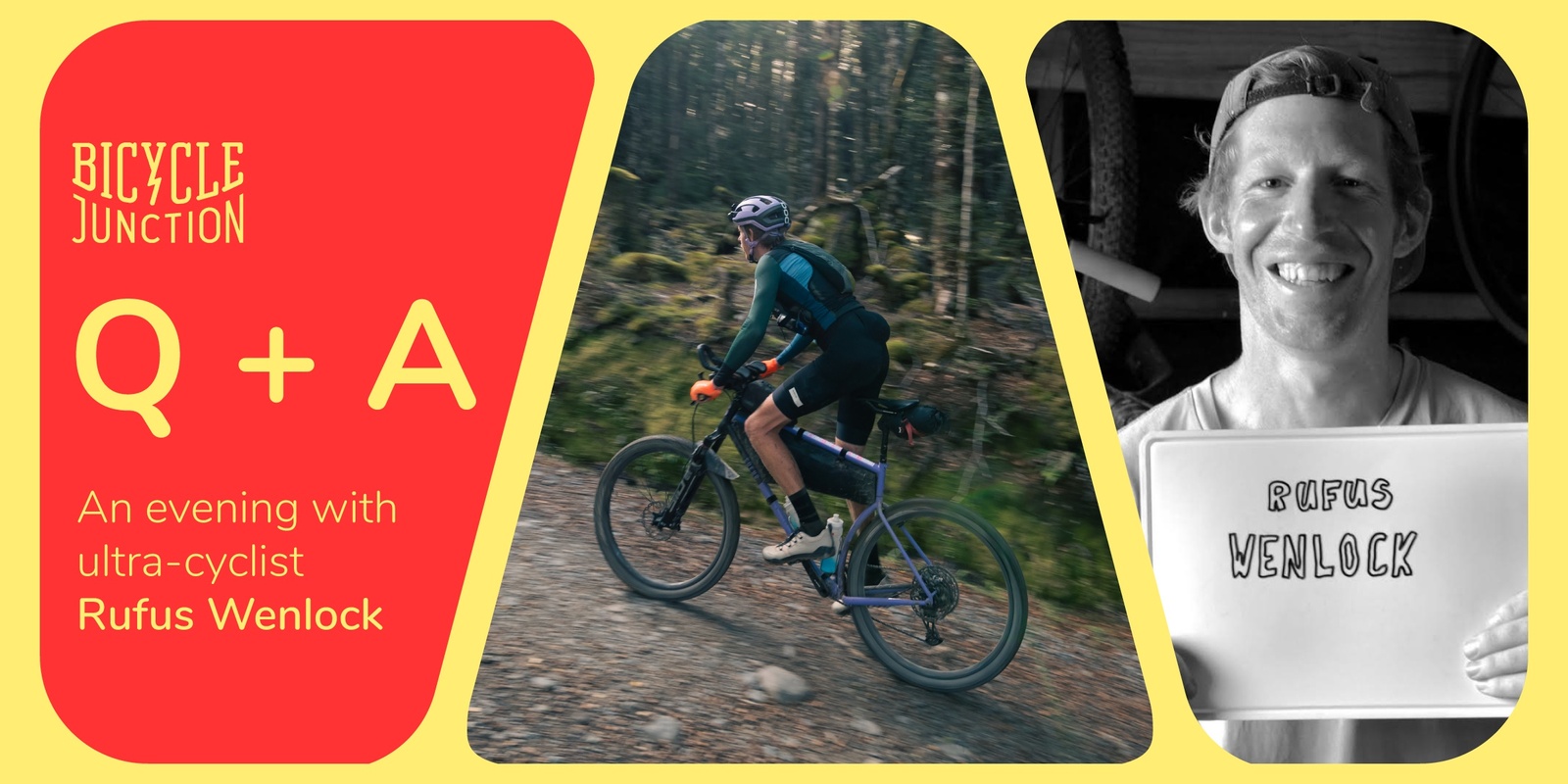 Banner image for Q+A with Ultra Cyclist Rufus Wenlock