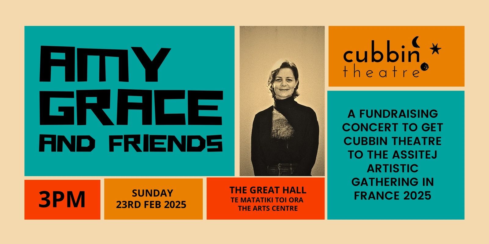 Banner image for Amy Grace and Friends - a fundraising concert for Cubbin Theatre Company