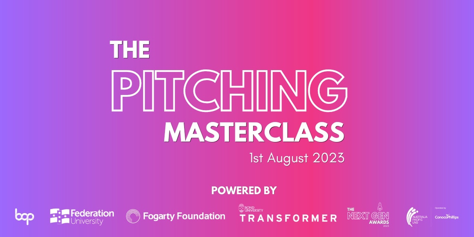 Banner image for Pitching And Professional Communication Masterclass - Next Gen Awards 2023