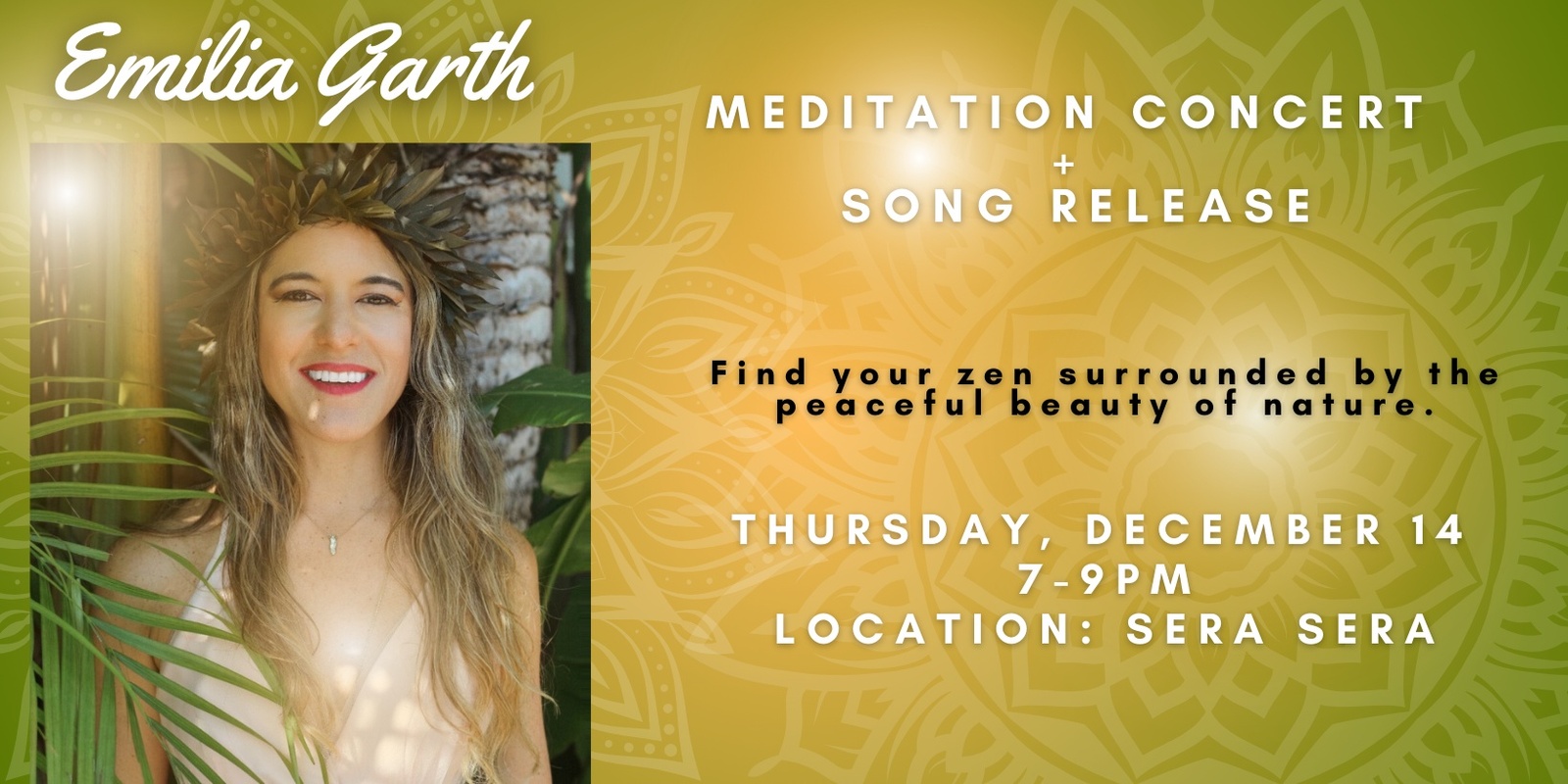 Banner image for Meditation Concert + Song Release