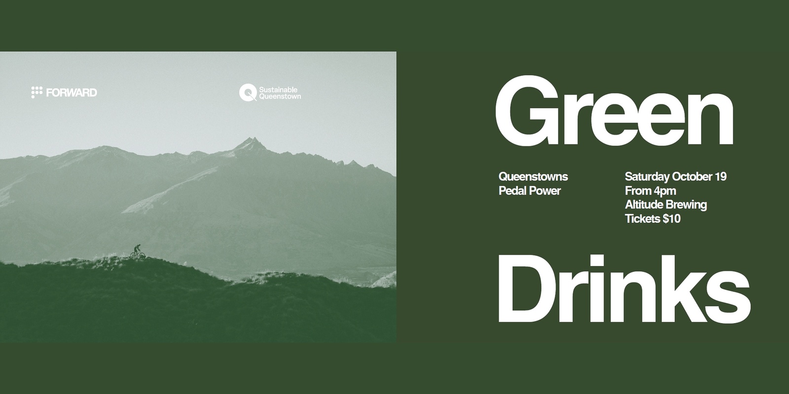 Banner image for Green Drinks: Queenstown's Pedal Power!