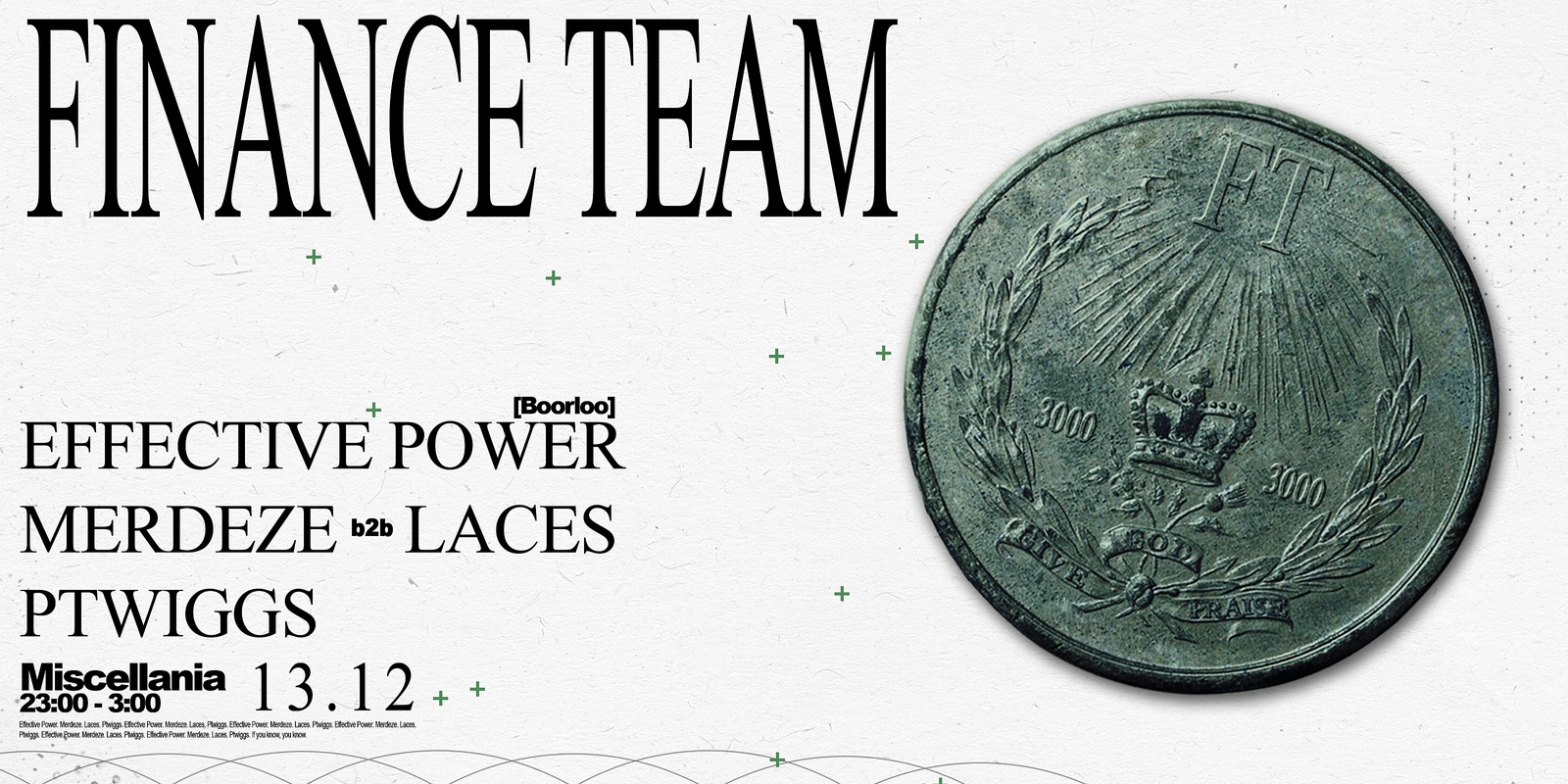 Banner image for Finance Team 3000 pres. Effective Power (Boorloo)