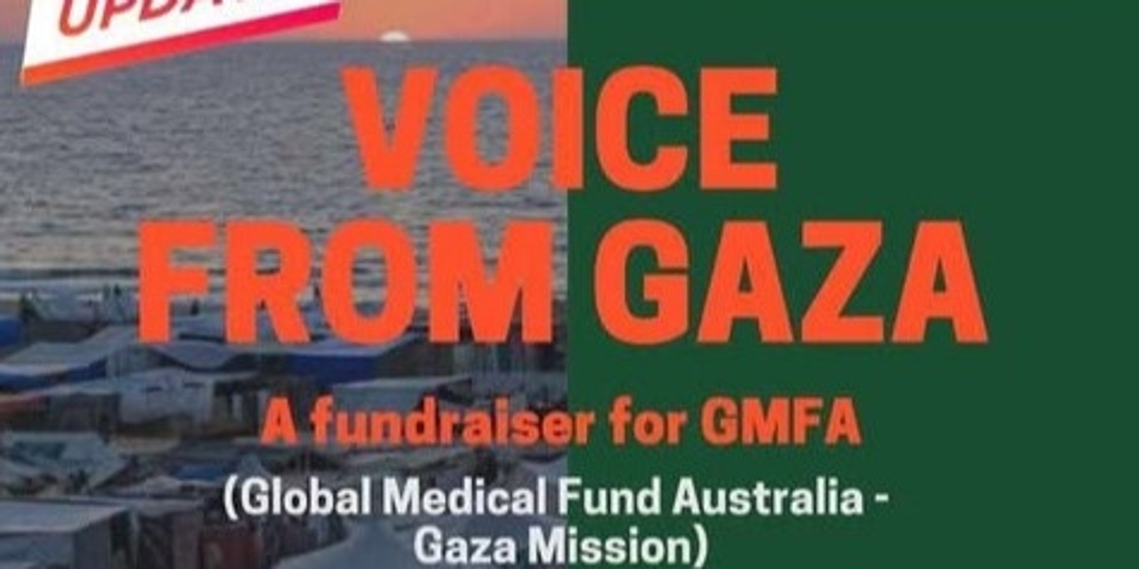 Banner image for Voice from Gaza - with Mai Saif, Yousef Alreemawi and Mohammad Othman