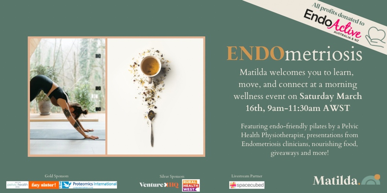 Banner image for Matilda's Morning for Endometriosis: A Focus on Education and Care 💛 (Live and Online)
