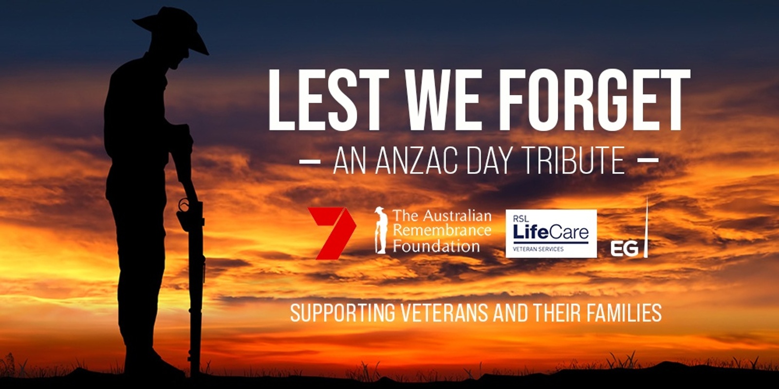 Banner image for Lest We Forget Anzac Day Tribute 2023