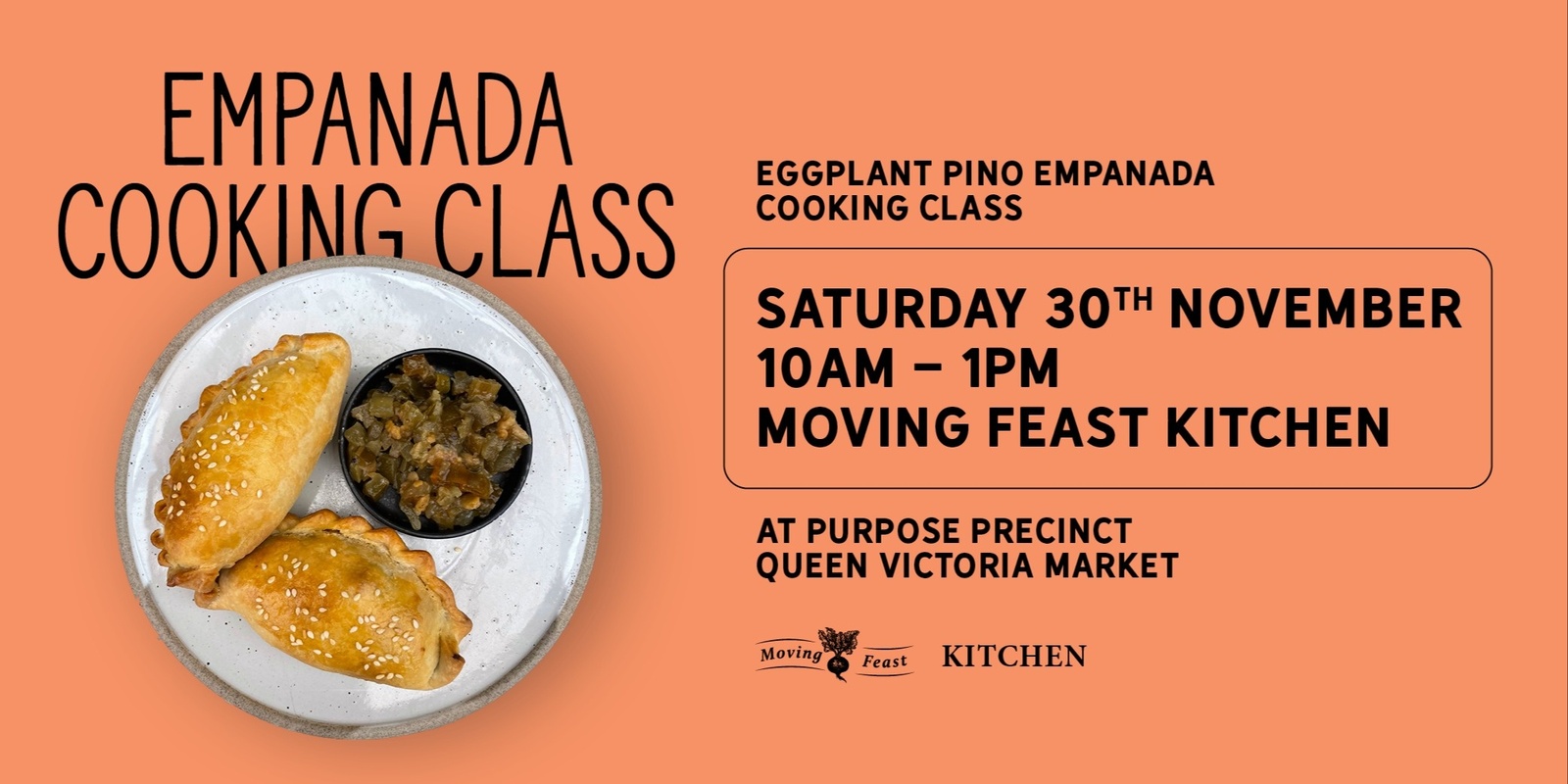 Banner image for Eggplant 'Pino' Empanada Cooking Class