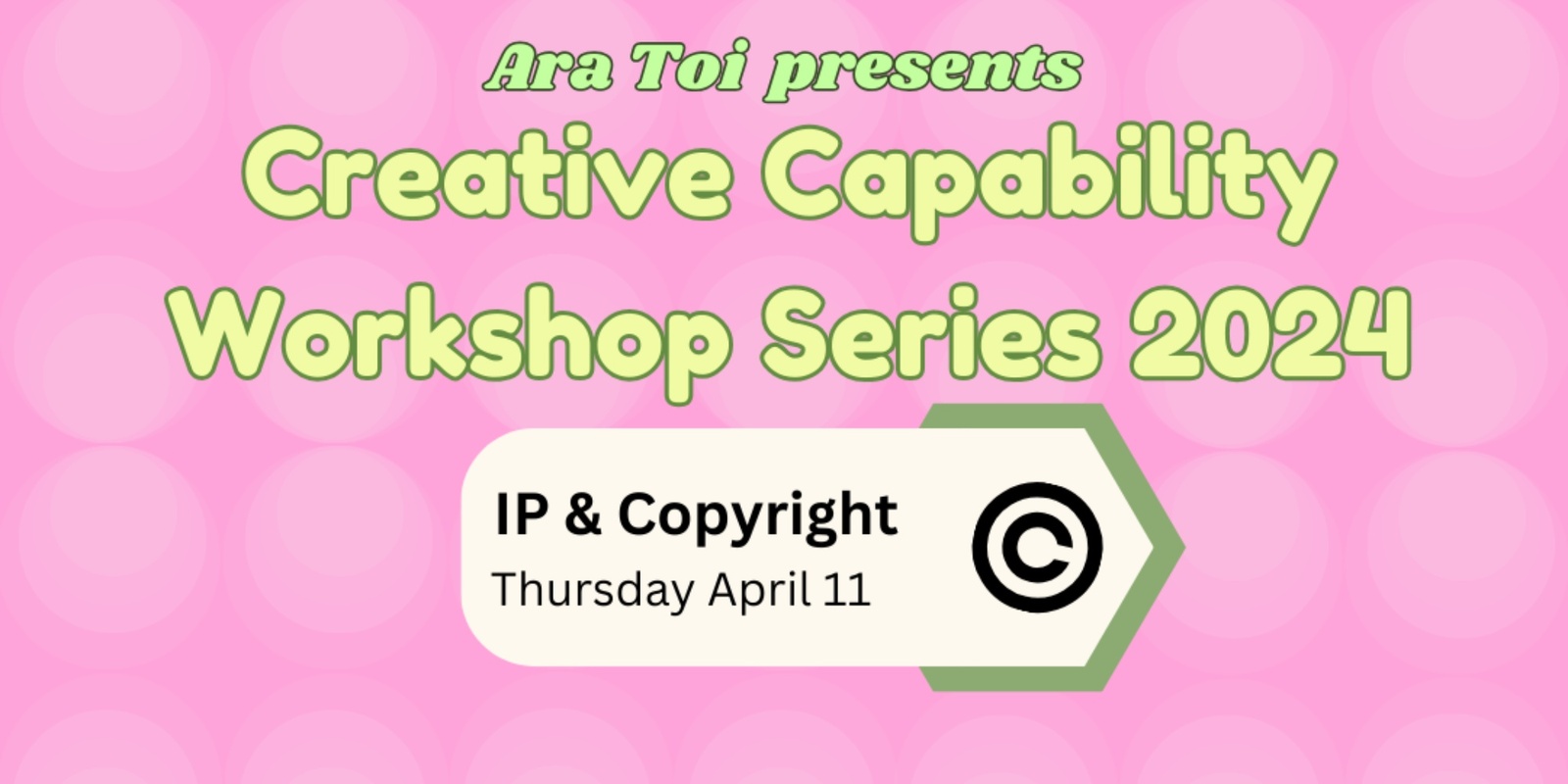 Banner image for Capability Workshop 3: Intellectual Property and Copyright