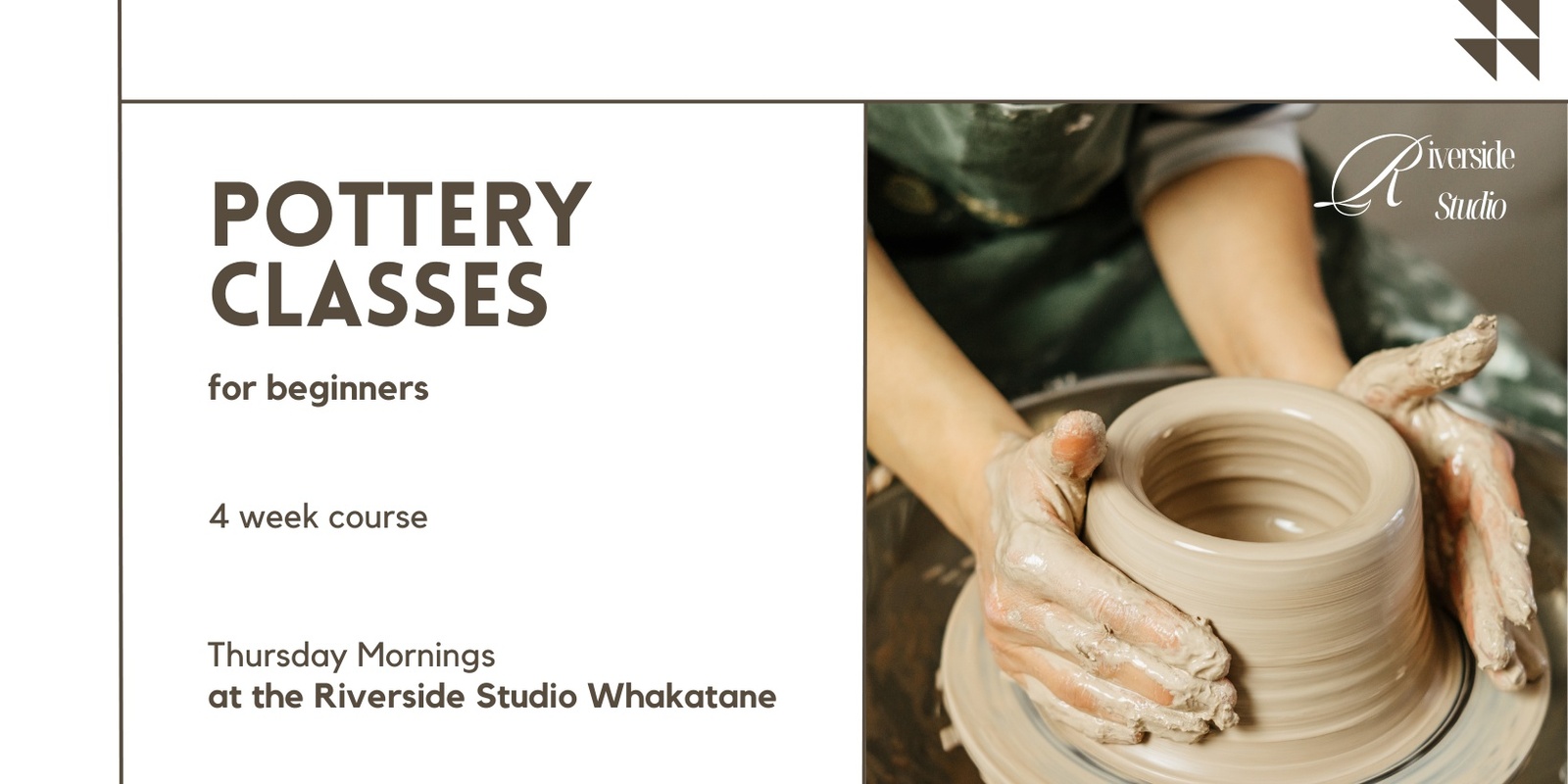 Banner image for Morning Pottery Classes for Beginners - 4 week course 