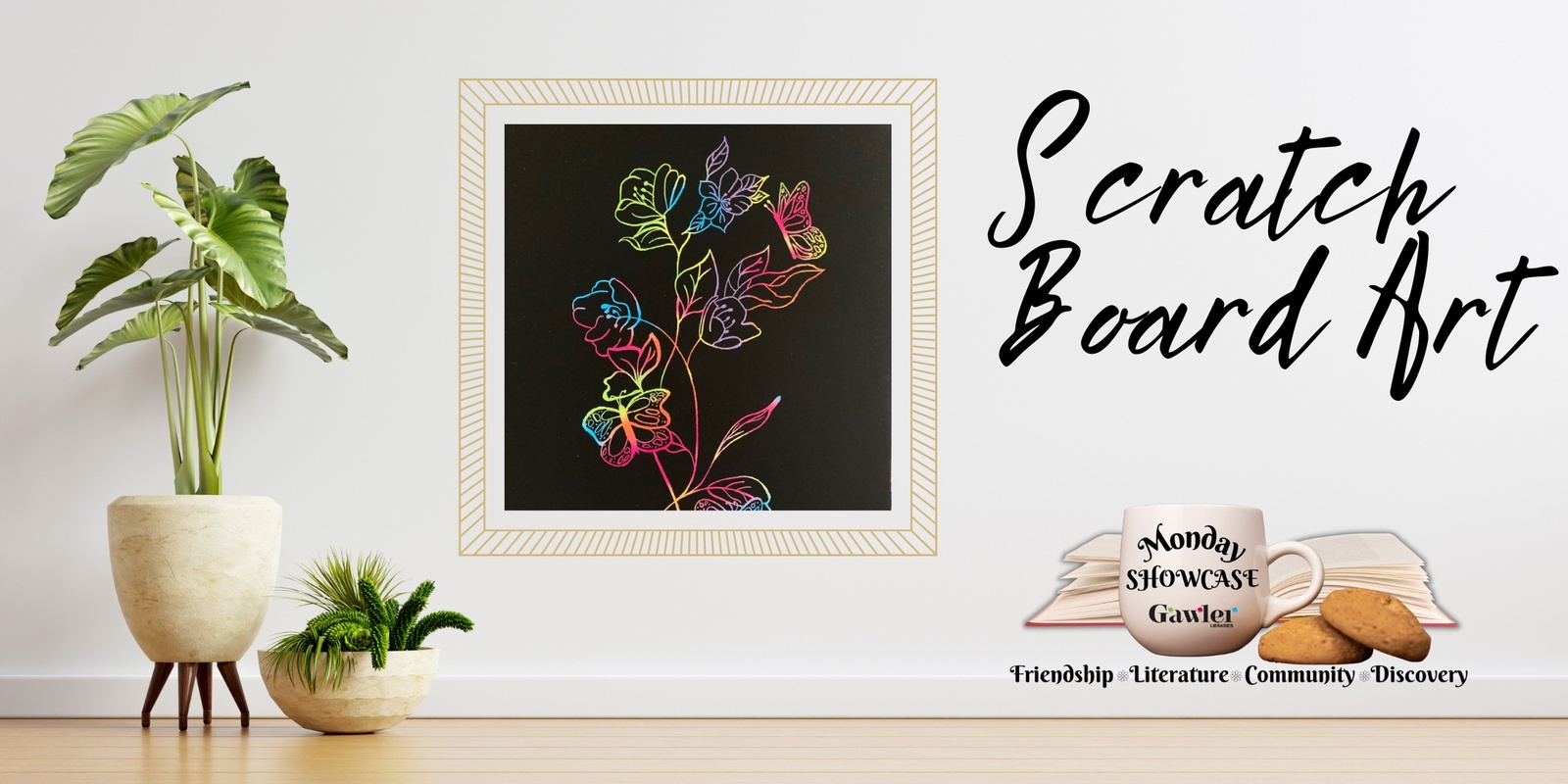 Banner image for Monday Showcase - scratch board art