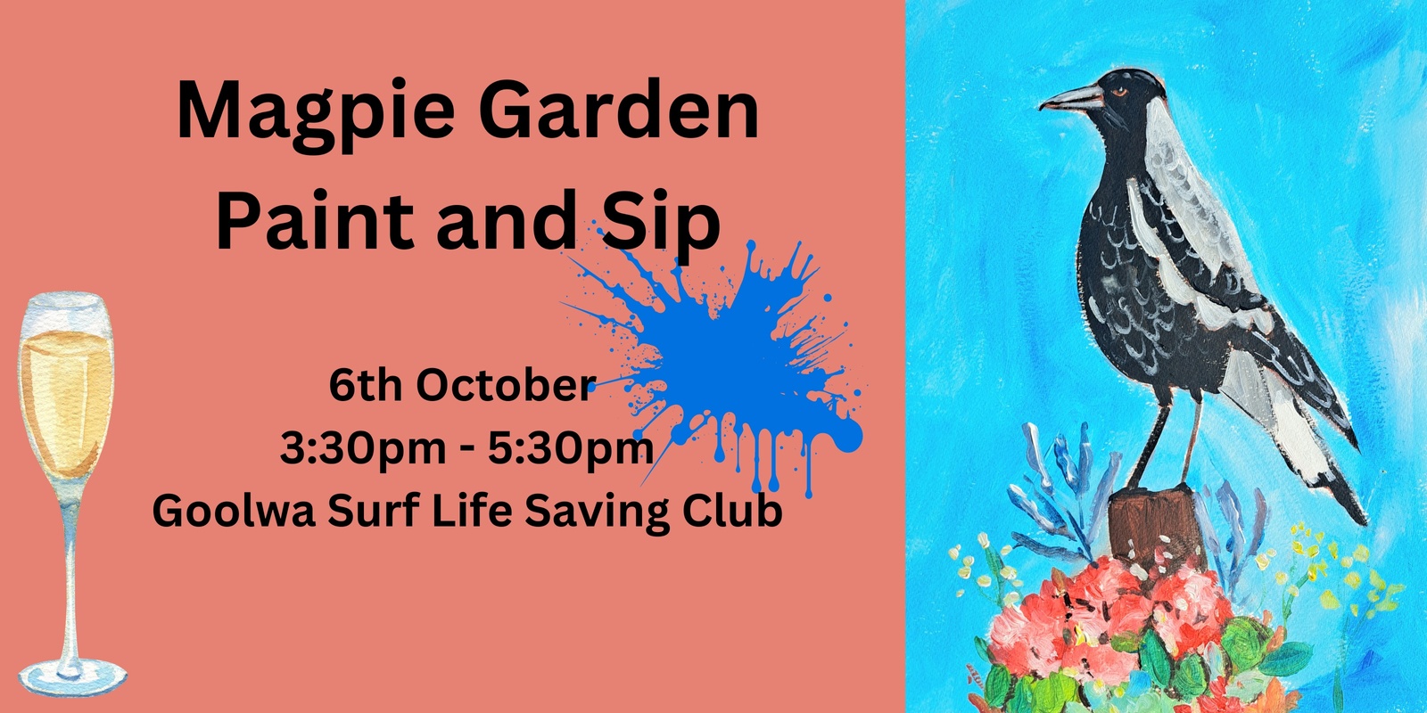 Banner image for Magpie Garden Paint and Sip at Goolwa