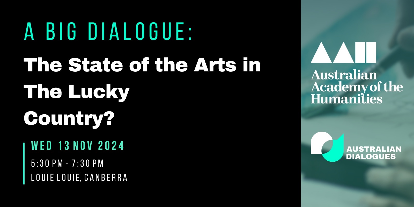 Banner image for A Big Dialogue: The State of the Arts in The Lucky Country?