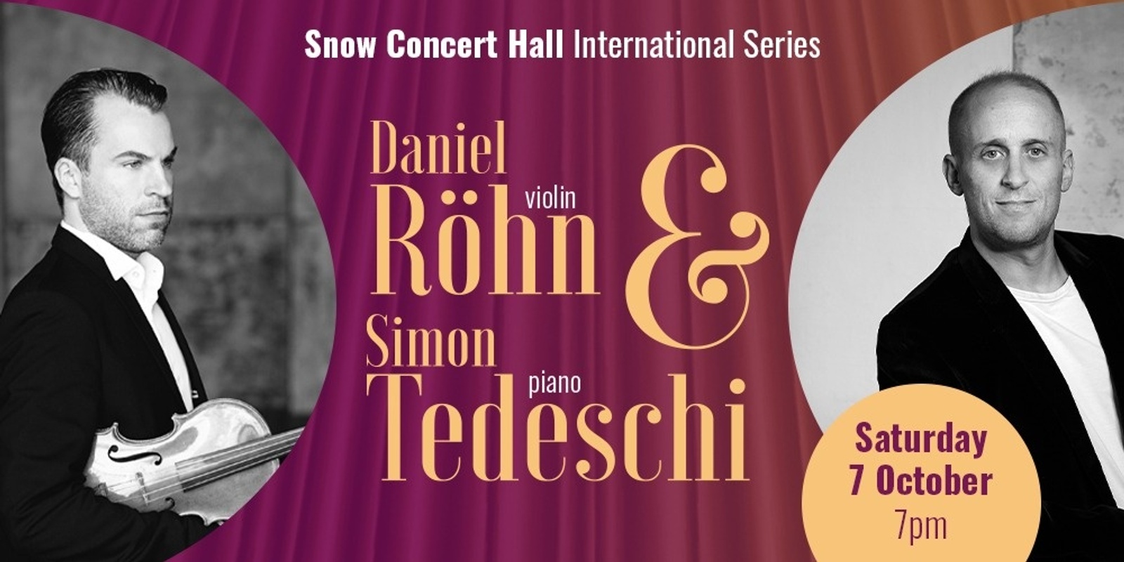 Banner image for Daniel Röhn & Simon Tedeschi