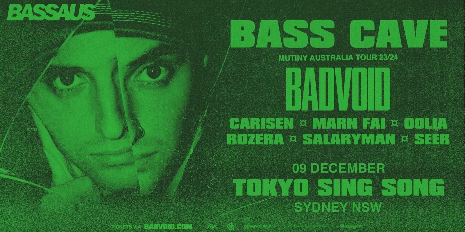 Banner image for BASSAUS presents: BASS CAVE ft. BADVOID's MUTINY Tour