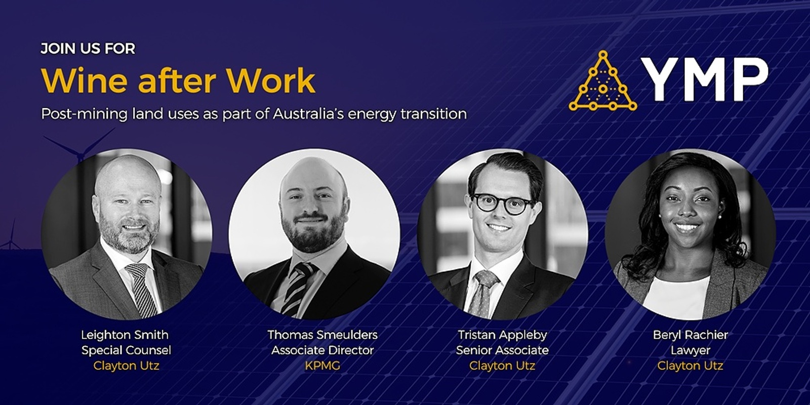 Banner image for Wine after Work: Post-mining land uses as part of Australia’s energy transition