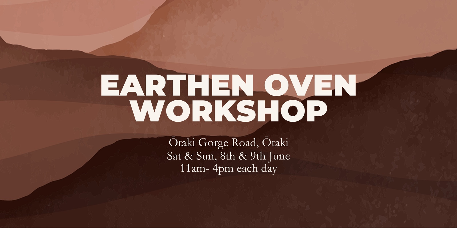 Banner image for Earthen Oven Workshop