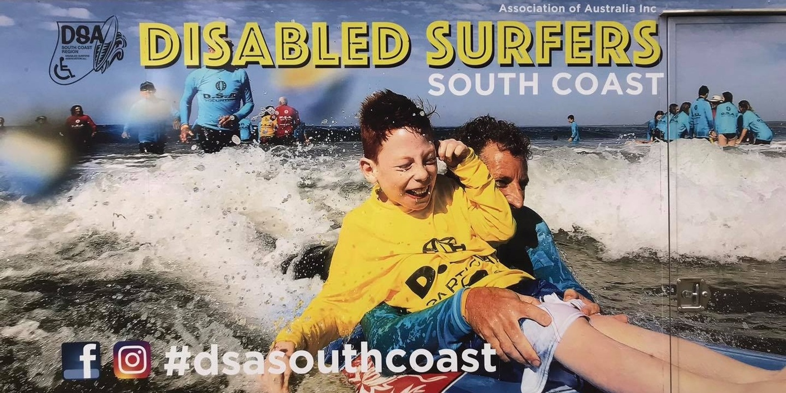 Disabled Surfers Association  South Coast's banner