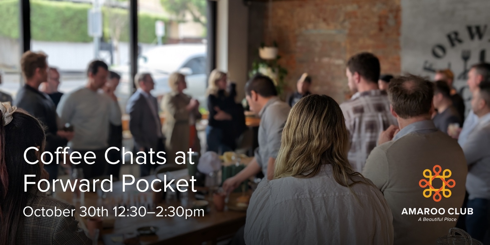 Banner image for October Coffee Chat at Forward Pocket 