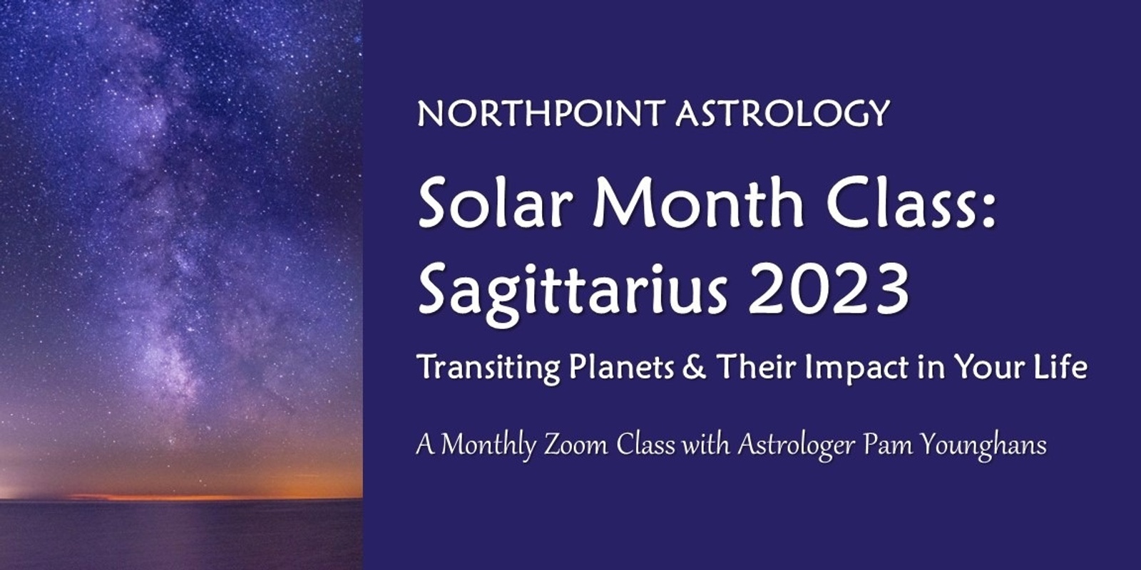 Solar Month Class Sagittarius 2023 Humanitix