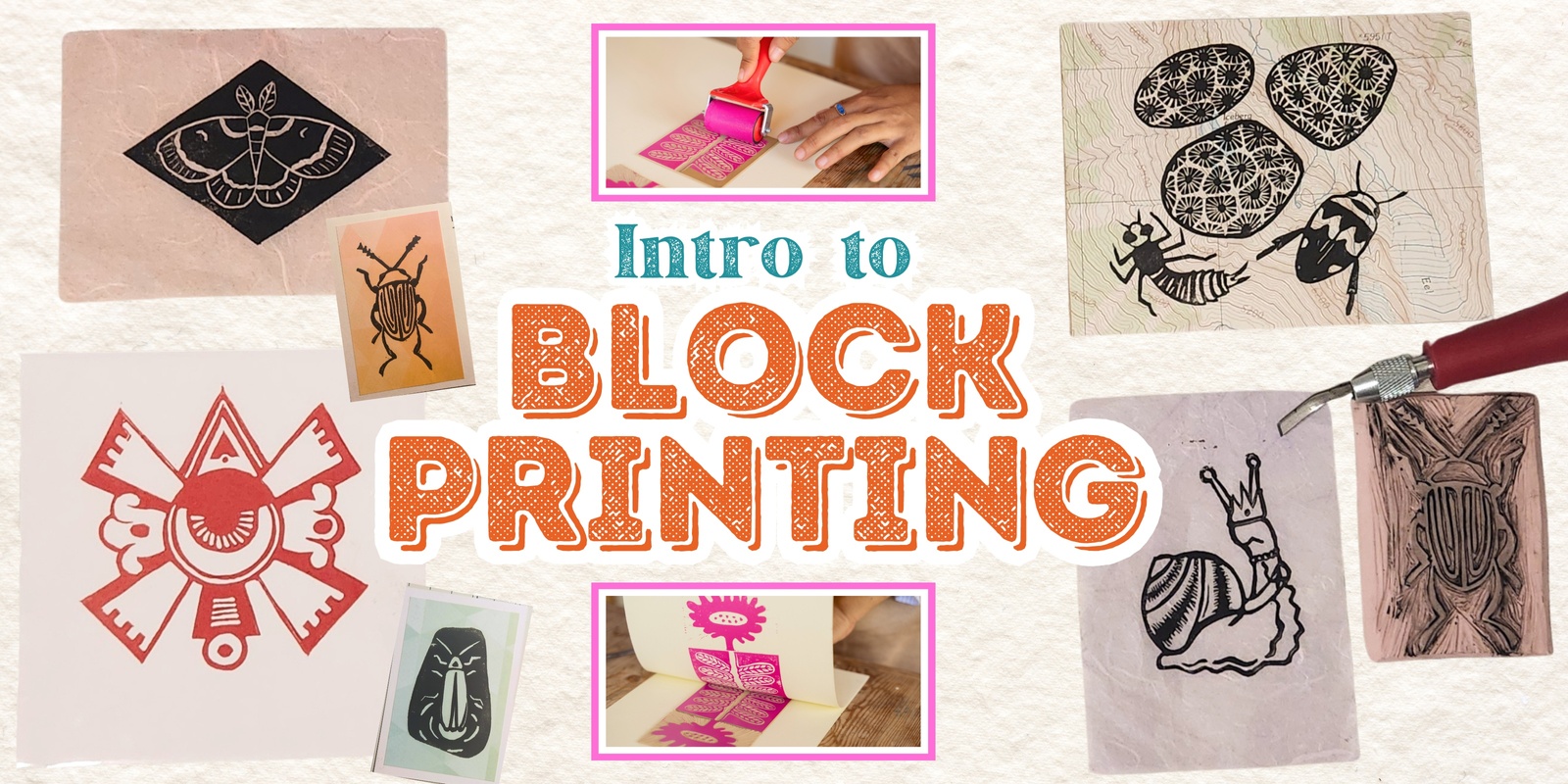 Banner image for Intro to Block Printing Workshop