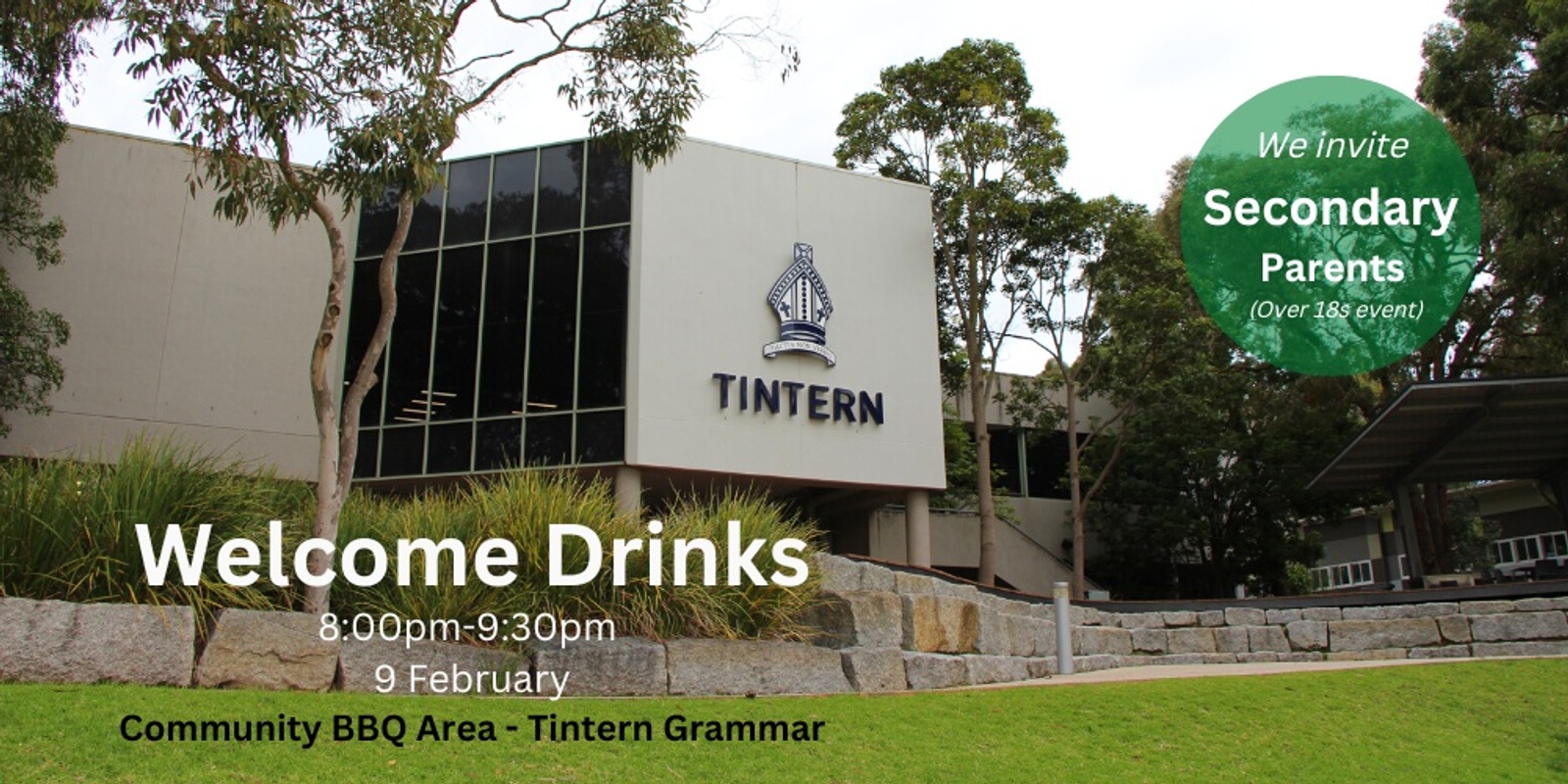 Banner image for Welcome Drinks Tintern Grammar Secondary Parents