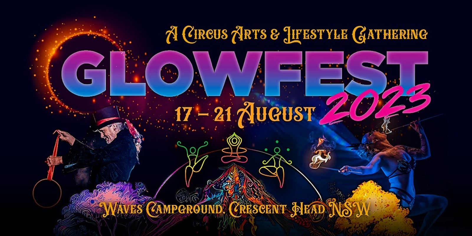 Banner image for GLOW Fest 2023: A Circus Arts & Lifestyle Gathering