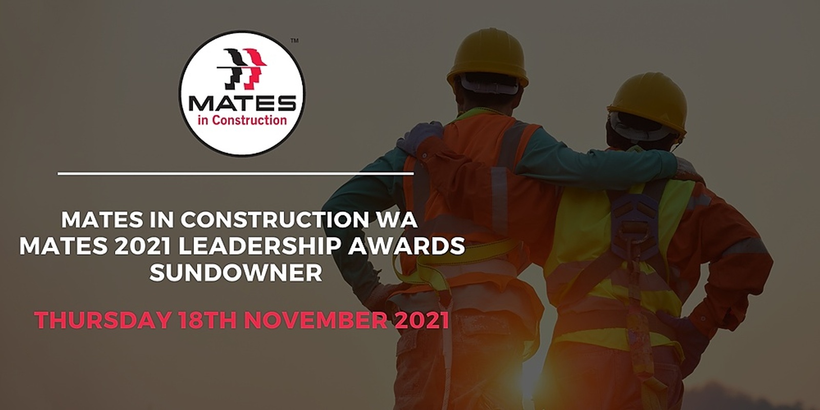 Banner image for 2021 MATES WA Leadership Awards Sundowner