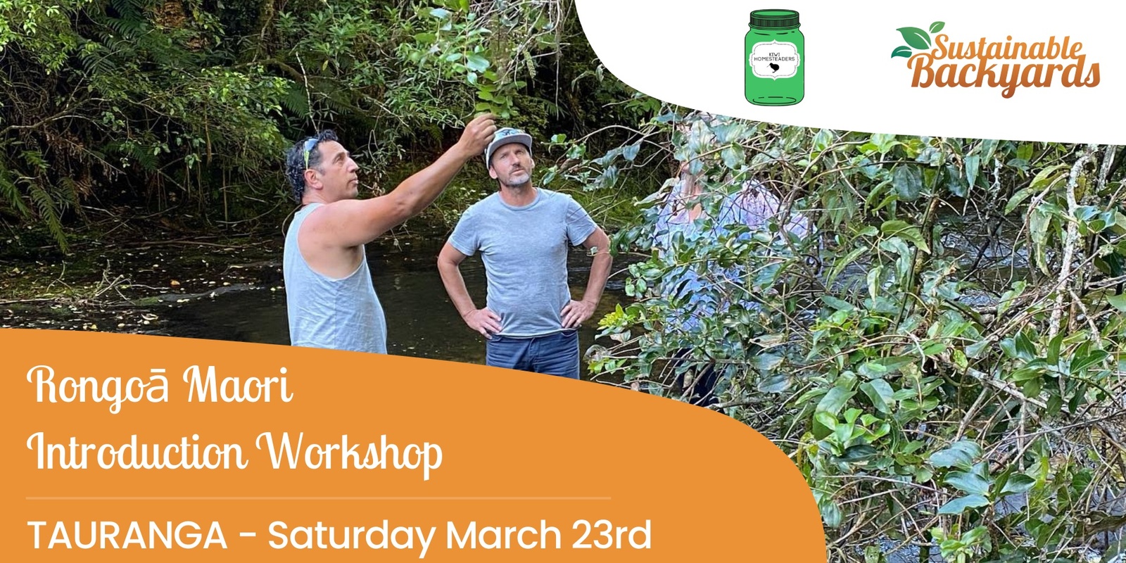 Banner image for Rongoā Maori Introduction Workshop with Hone from Kiwi Homesteaders.