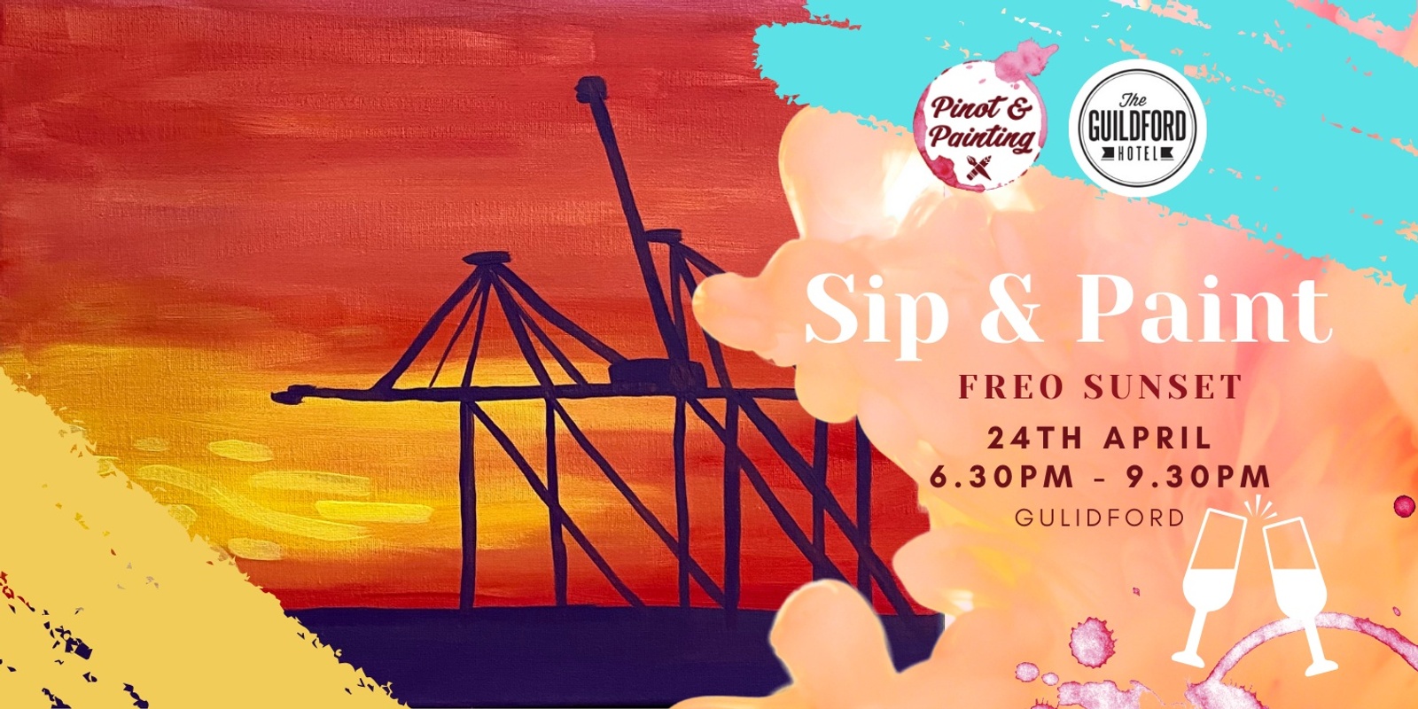 Banner image for Freo Sunset - Sip & Paint @ The Guildford Hotel