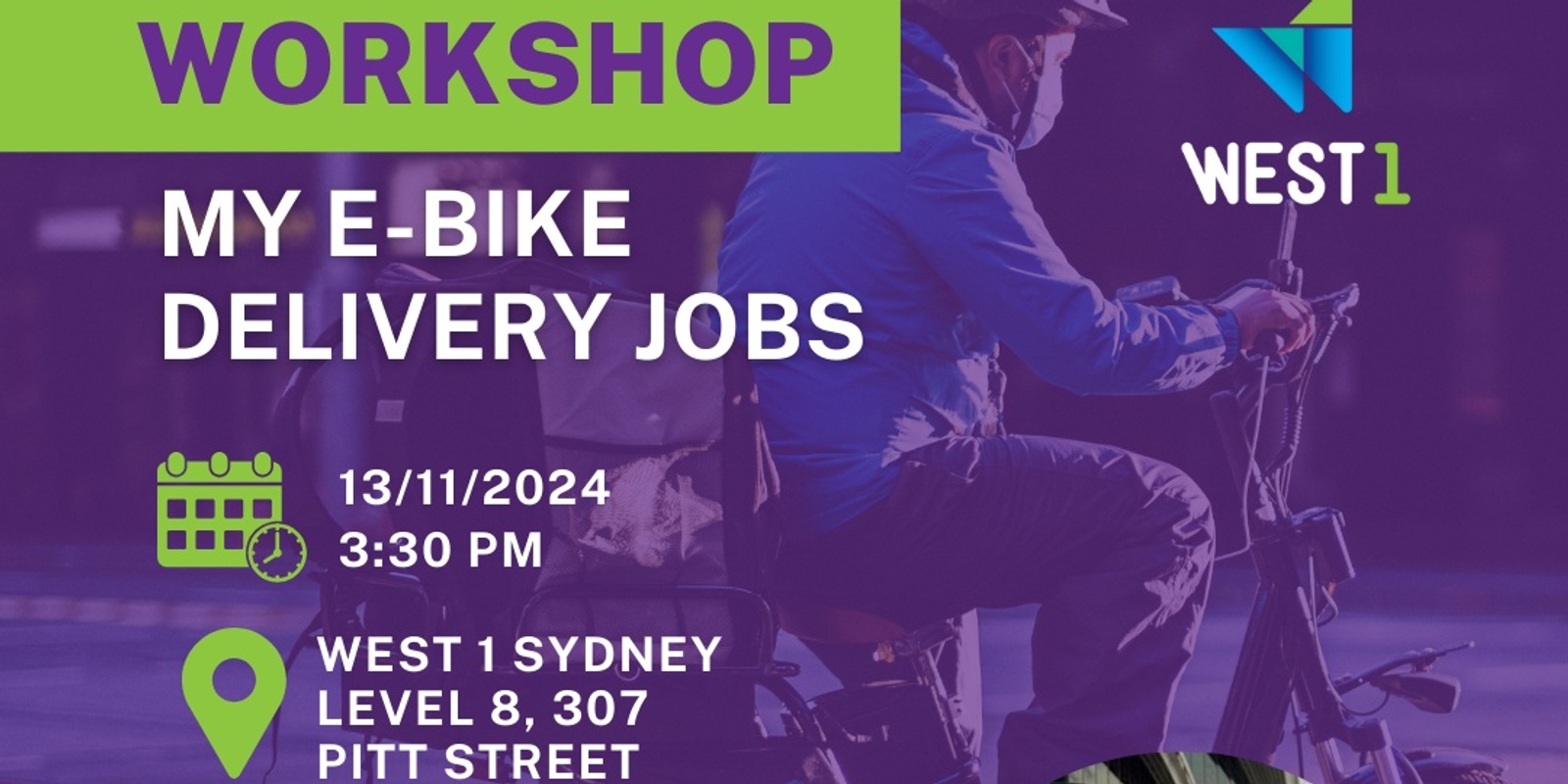 Banner image for WORKSHOP DELIVERY JOBS | MY EBIKE