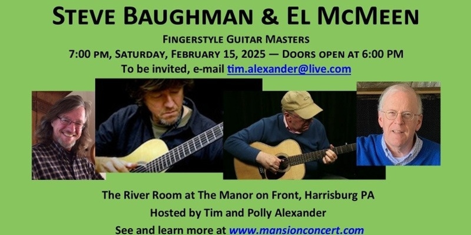 Banner image for An Evening with Steve Baughman & El McMeen