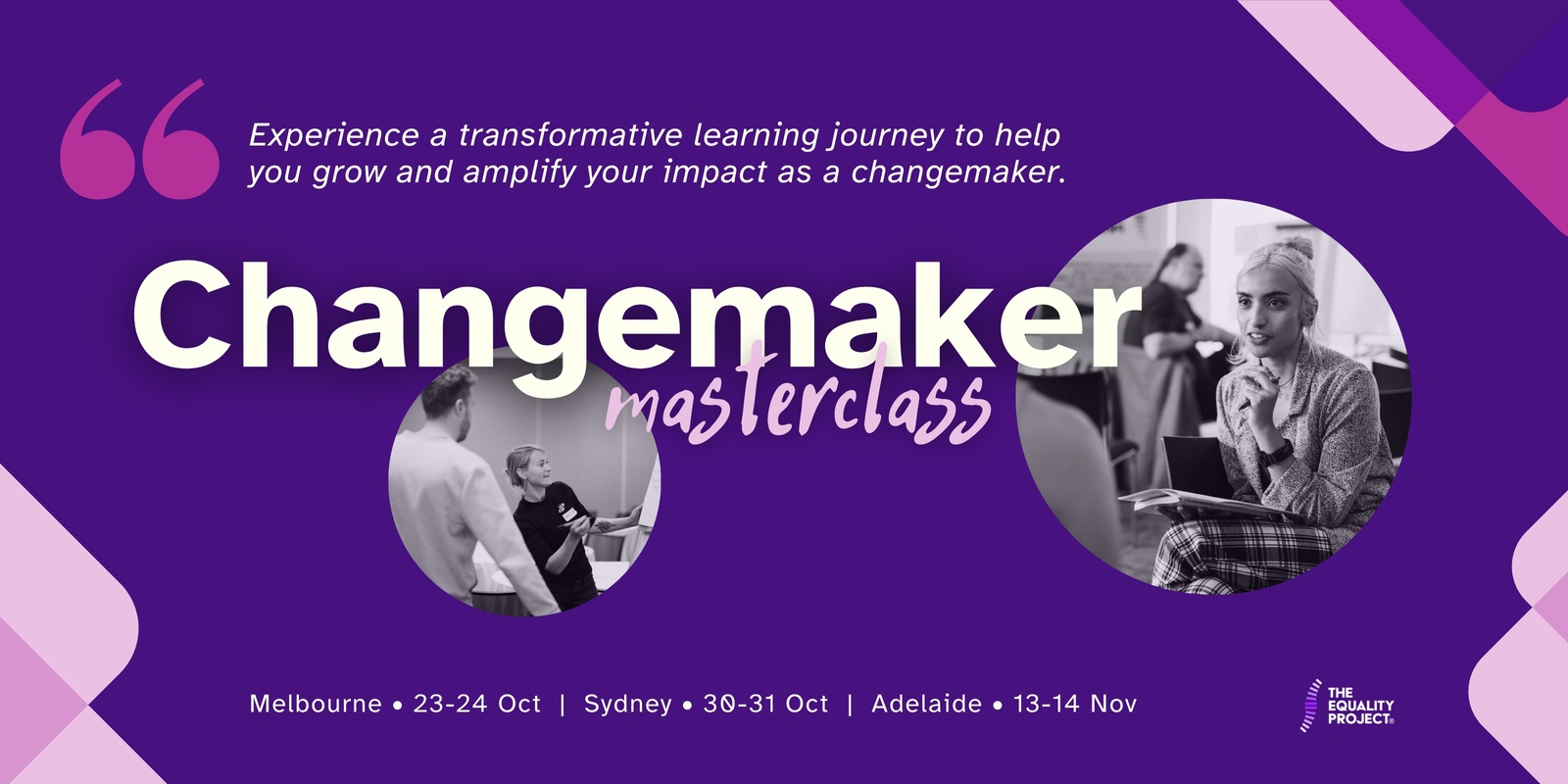 Banner image for Changemaker Masterclass - Adelaide