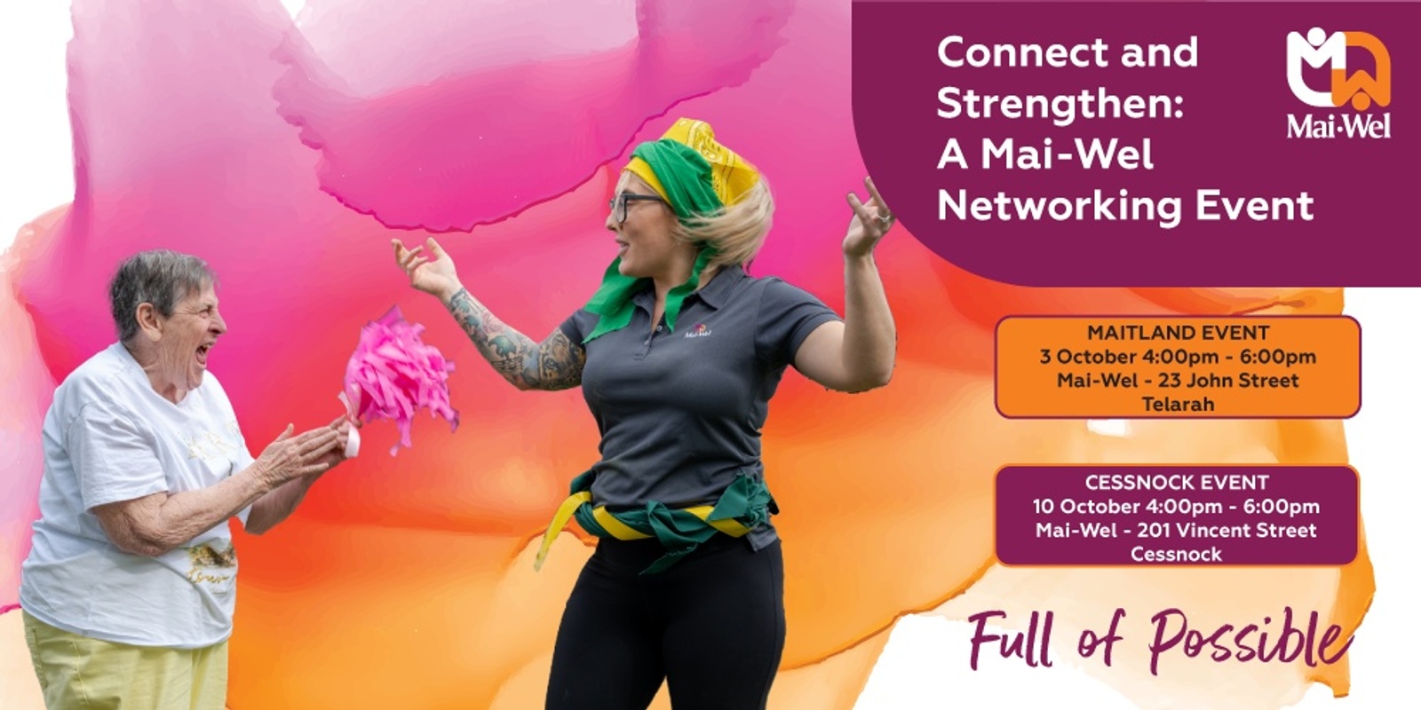 Banner image for Connect and Strengthen: A FREE Mai-Wel Networking Event - Maitland