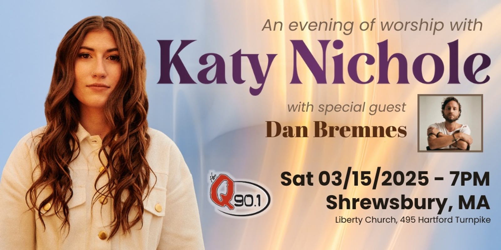 Banner image for The Q90.1 Evening with Katy Nichole w/Dan Bremnes