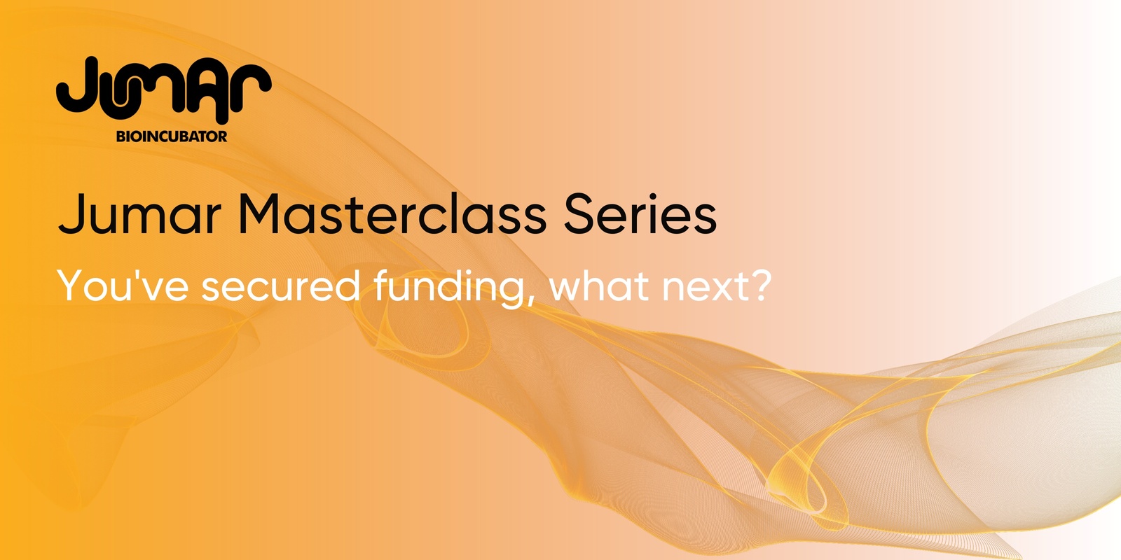 Banner image for Jumar Masterclass: You've secured funding, what next? 