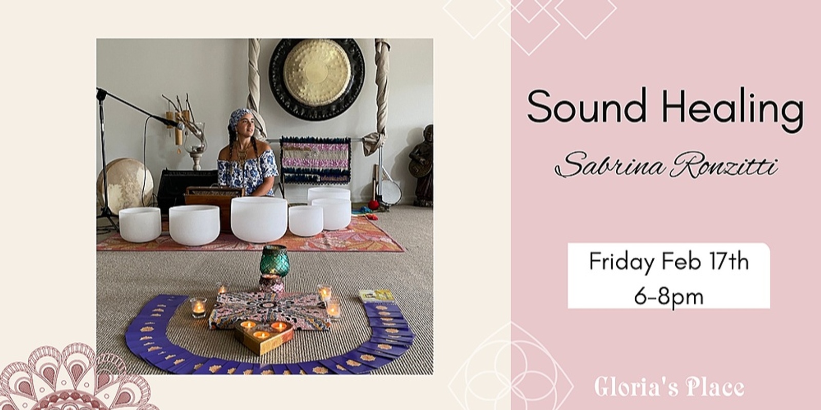 Banner image for Sound Healing - Crystal Bowls, Tibetan Bowls, Flute & drumming