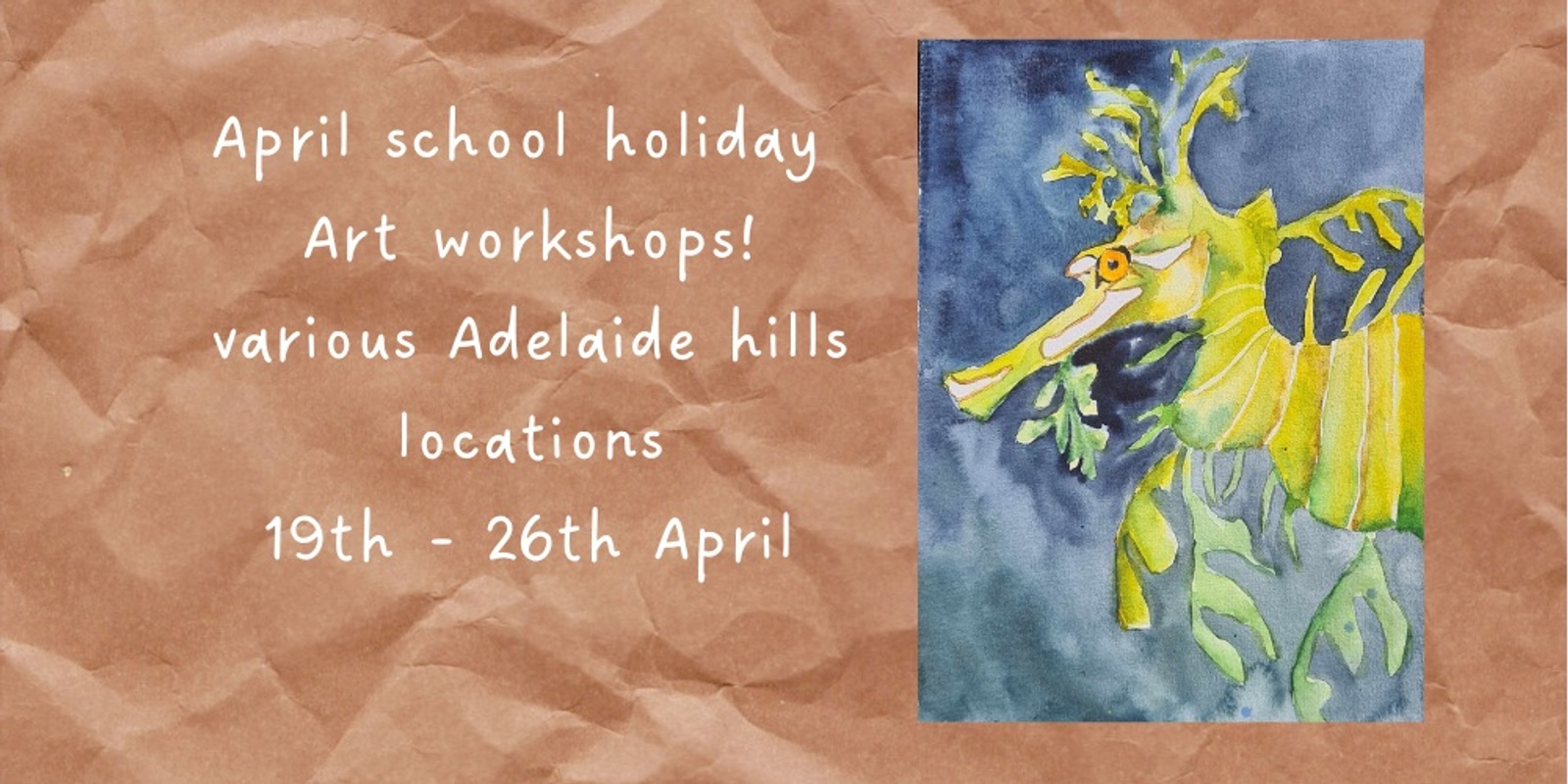 Banner image for April school holiday art workshops 