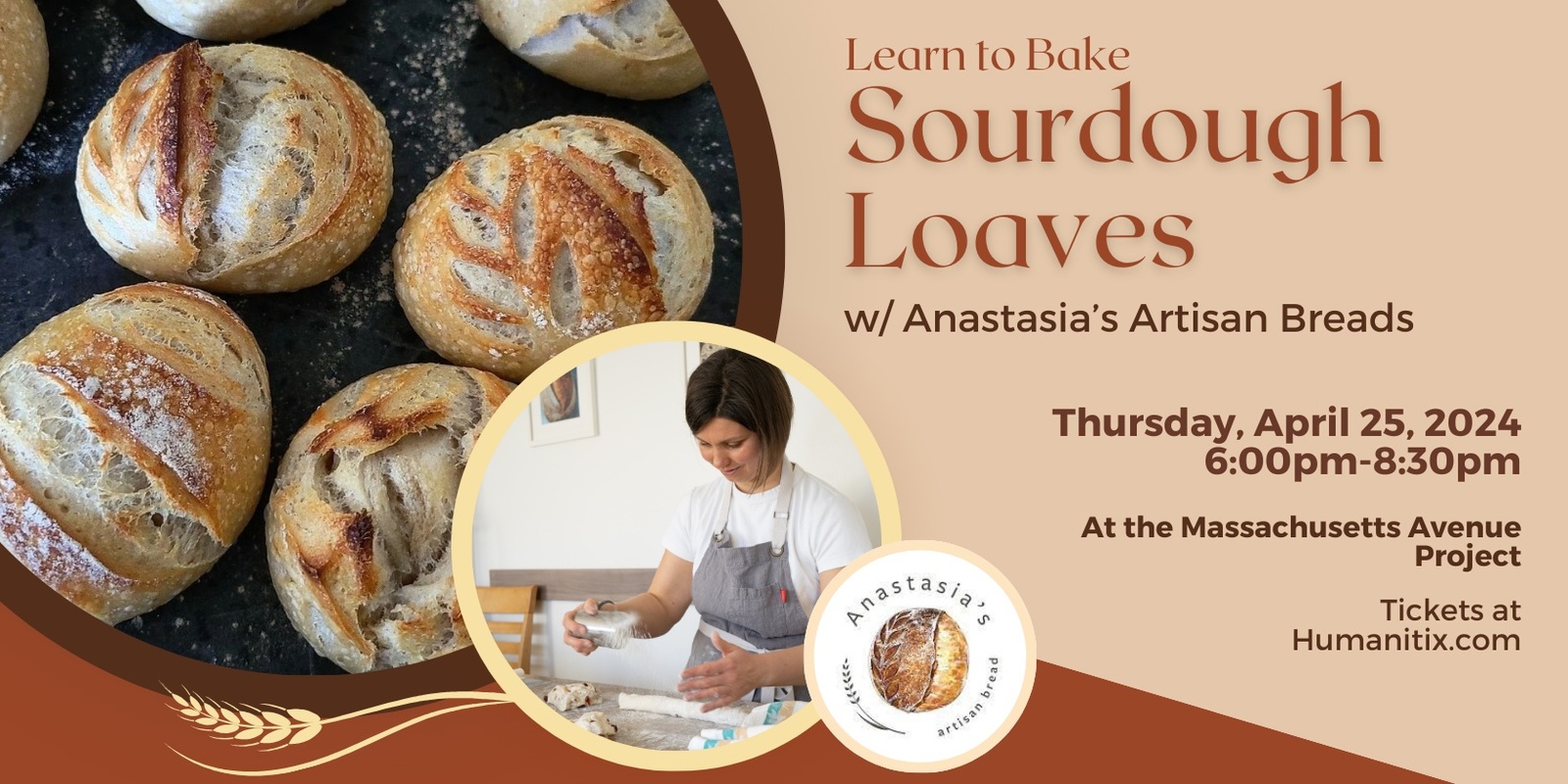 Banner image for Sourdough Loaves w/ Anastasia's Artisan Breads